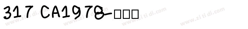 317 CA1978字体转换